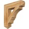 Ekena Millwork Balboa Arts & Crafts Rough Sawn Bracket, Western Red Cedar, 6"W x 28"D x 28"H BKT06X28X28BOA03RWR - alternate 1